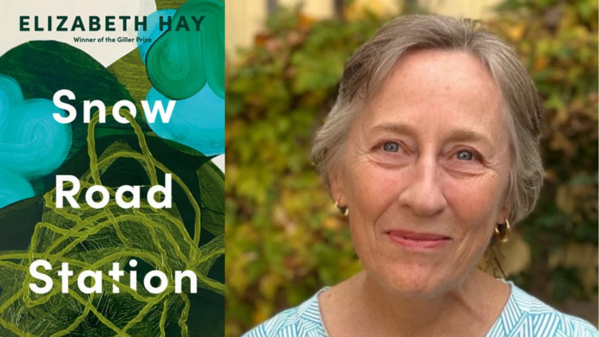 A book cover featuring an abstract blue and green illustration and a photo of the book's author, a woman with short gray hair.